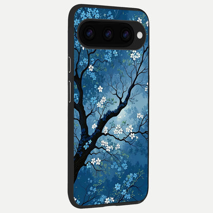  Blue Tree Serenity back cover For Google Pixel 11 slim fit glass case with vibrant aesthetic design