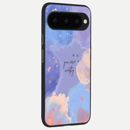  Celestial Cloud Magic back cover For Google Pixel 11 slim fit glass case with vibrant aesthetic design