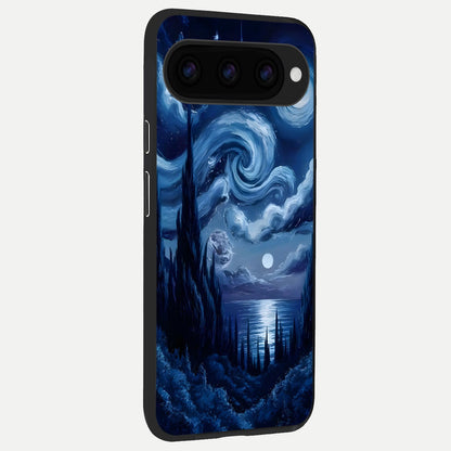  Celestial Dream Van Gogh back cover For Google Pixel 11 slim fit glass case with vibrant aesthetic design