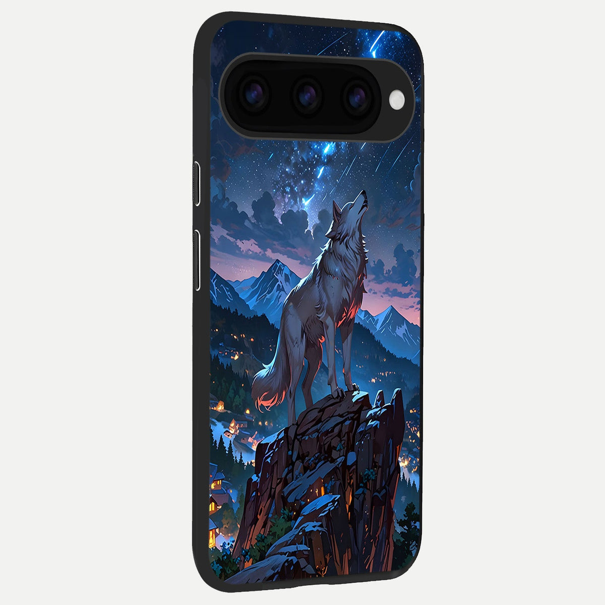  Celestial Wolf Howl back cover For Google Pixel 11 slim fit glass case with vibrant aesthetic design