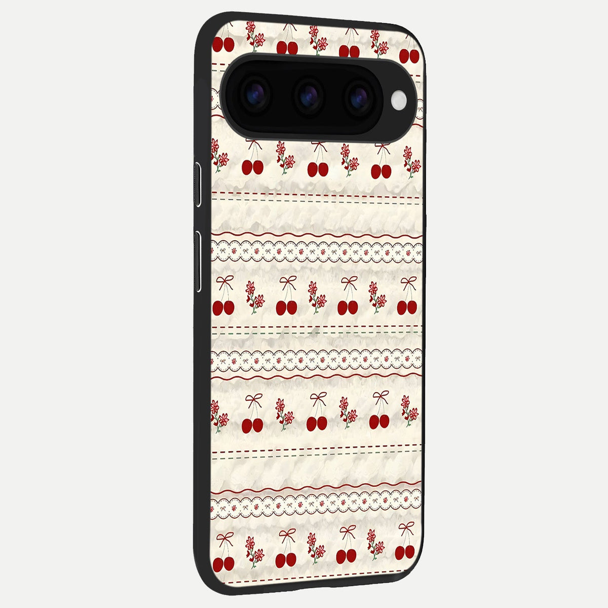  Cherry Bloom Charm back cover For Google Pixel 11 slim fit glass case with vibrant aesthetic design