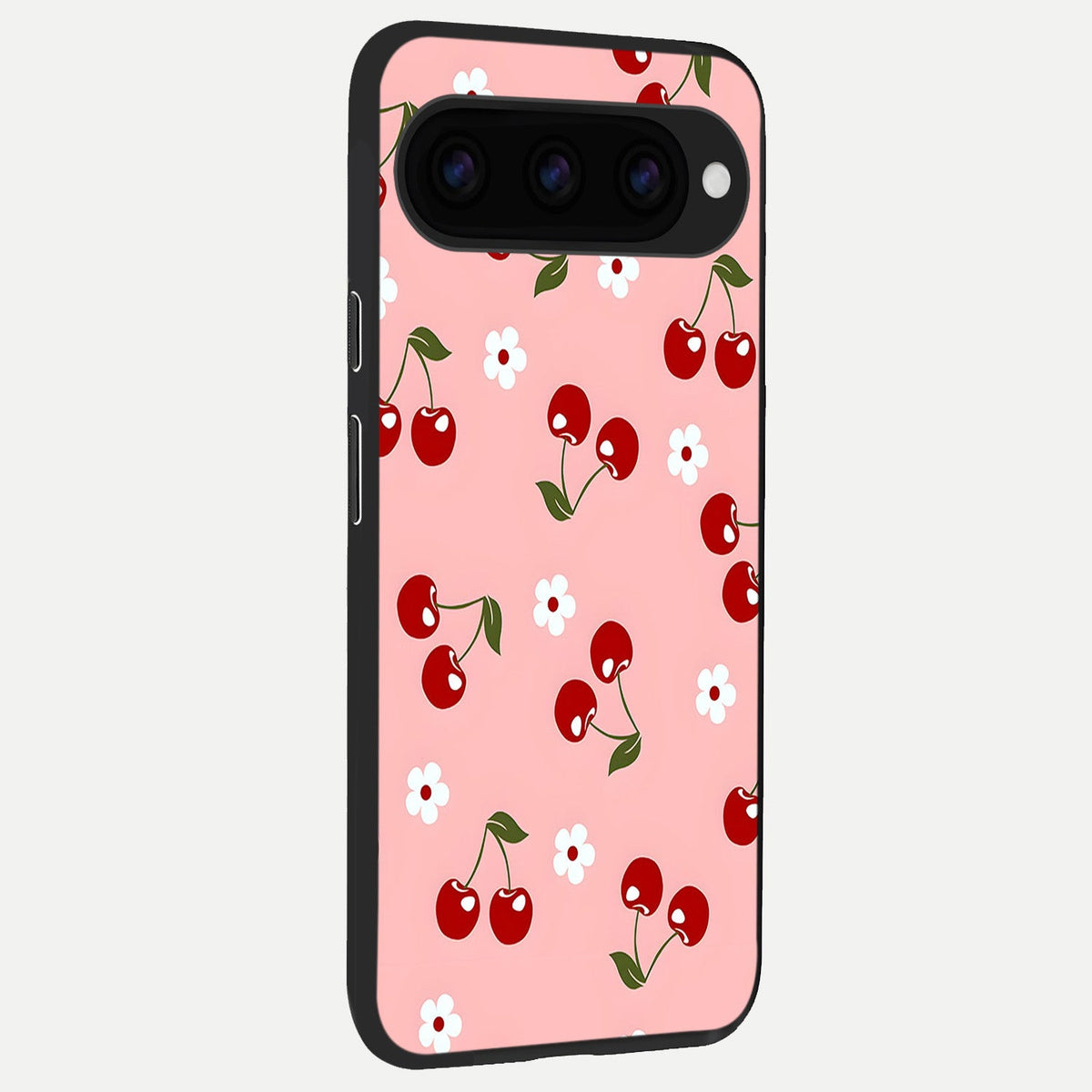  Cherry Love Mood back cover For Google Pixel 11 slim fit glass case with vibrant aesthetic design