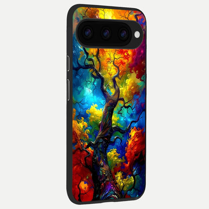  Colorfull Tree back cover For Google Pixel 11 slim fit glass case with vibrant aesthetic design
