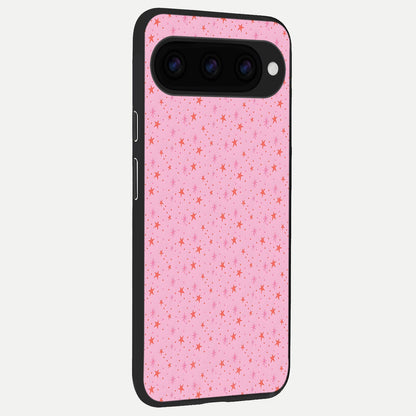 Cosmic Pink Sparkle back cover For Google Pixel 11 slim fit glass case with vibrant aesthetic design