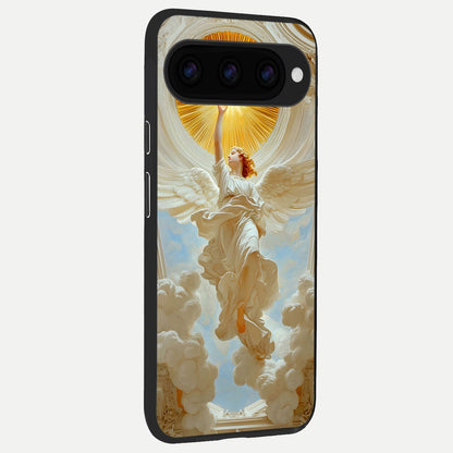  Divine Light Angel back cover For Google Pixel 11 slim fit glass case with vibrant aesthetic design