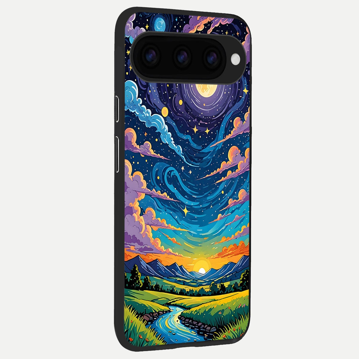  Dreamy Night Landscape back cover For Google Pixel 11 slim fit glass case with vibrant aesthetic design