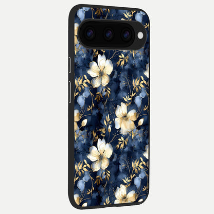  Golden Midnight Bloom back cover For Google Pixel 11 slim fit glass case with vibrant aesthetic design