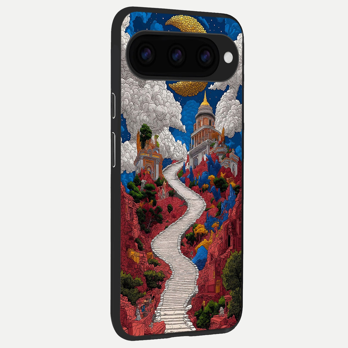  Heavenly Moon Path back cover For Google Pixel 11 slim fit glass case with vibrant aesthetic design