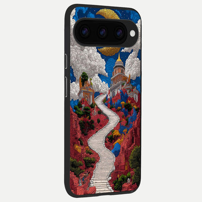  Heavenly Moon Path back cover For Google Pixel 11 slim fit glass case with vibrant aesthetic design