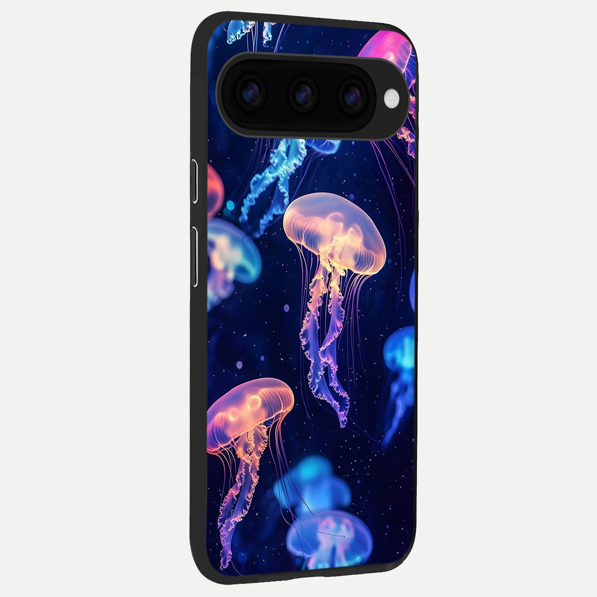 Jellyfish Pattern back cover For Google Pixel 11 slim fit glass case with vibrant aesthetic design