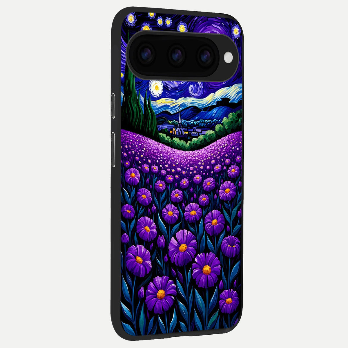  Lavender Moon Field back cover For Google Pixel 11 slim fit glass case with vibrant aesthetic design