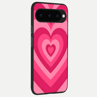  Layered Love Hearts back cover For Google Pixel 11 slim fit glass case with vibrant aesthetic design