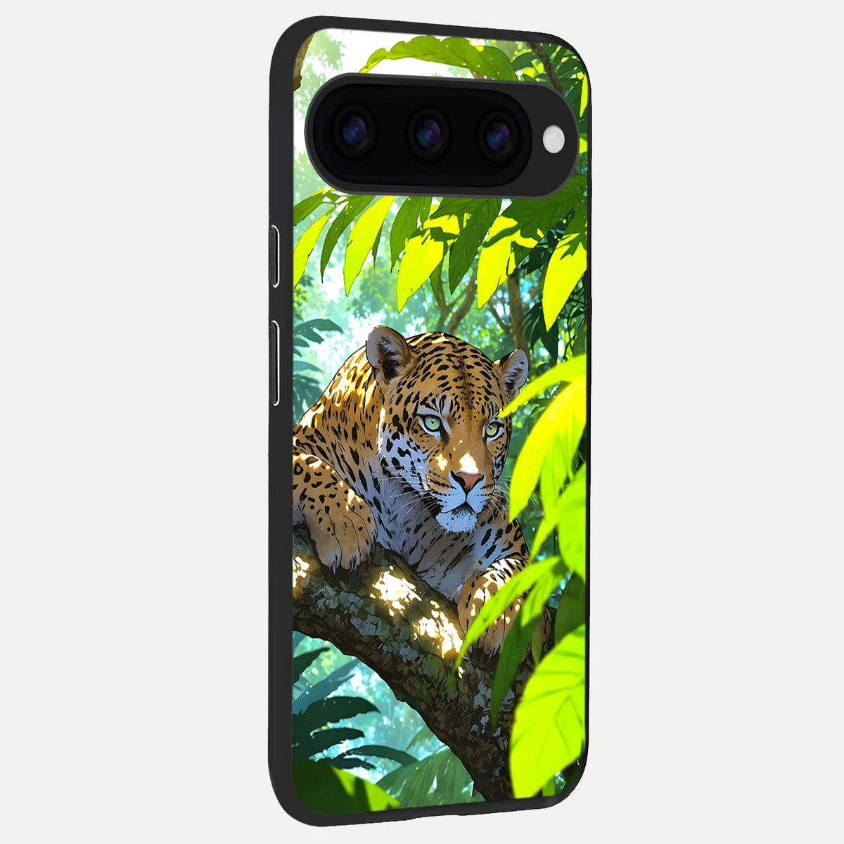  Leopard in Jungle back cover For Google Pixel 11 slim fit glass case with vibrant aesthetic design