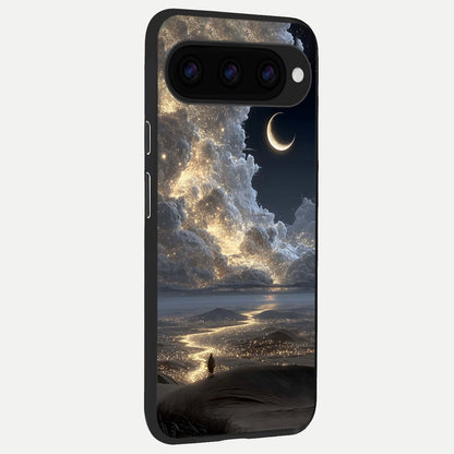  Moonlight Spark Path back cover For Google Pixel 11 slim fit glass case with vibrant aesthetic design