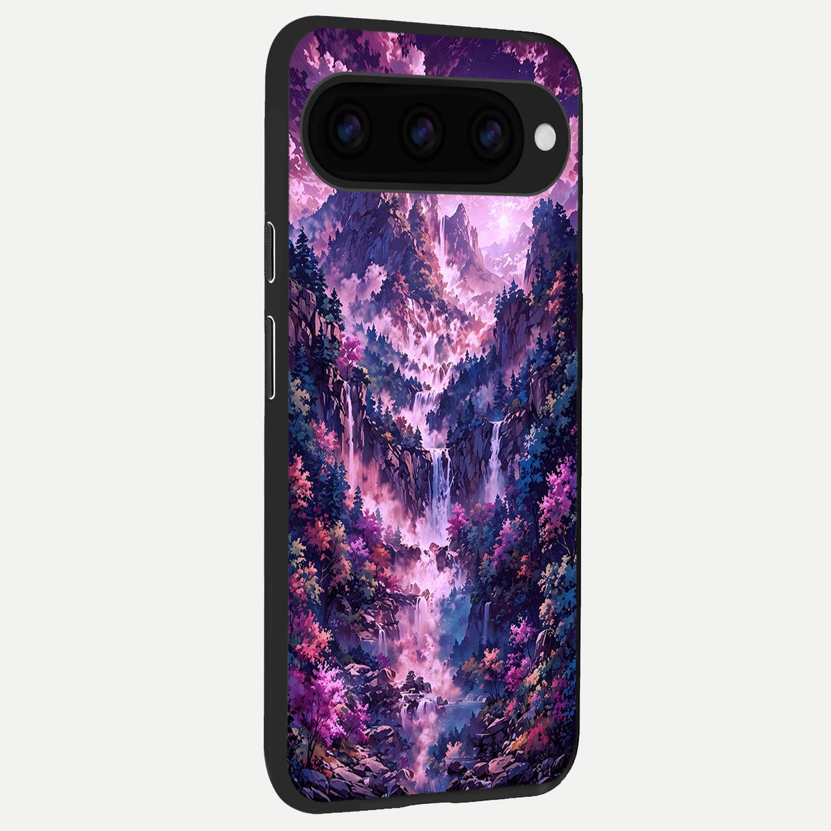 Mystic Cascade Peaks back cover For Google Pixel 11 slim fit glass case with vibrant aesthetic design