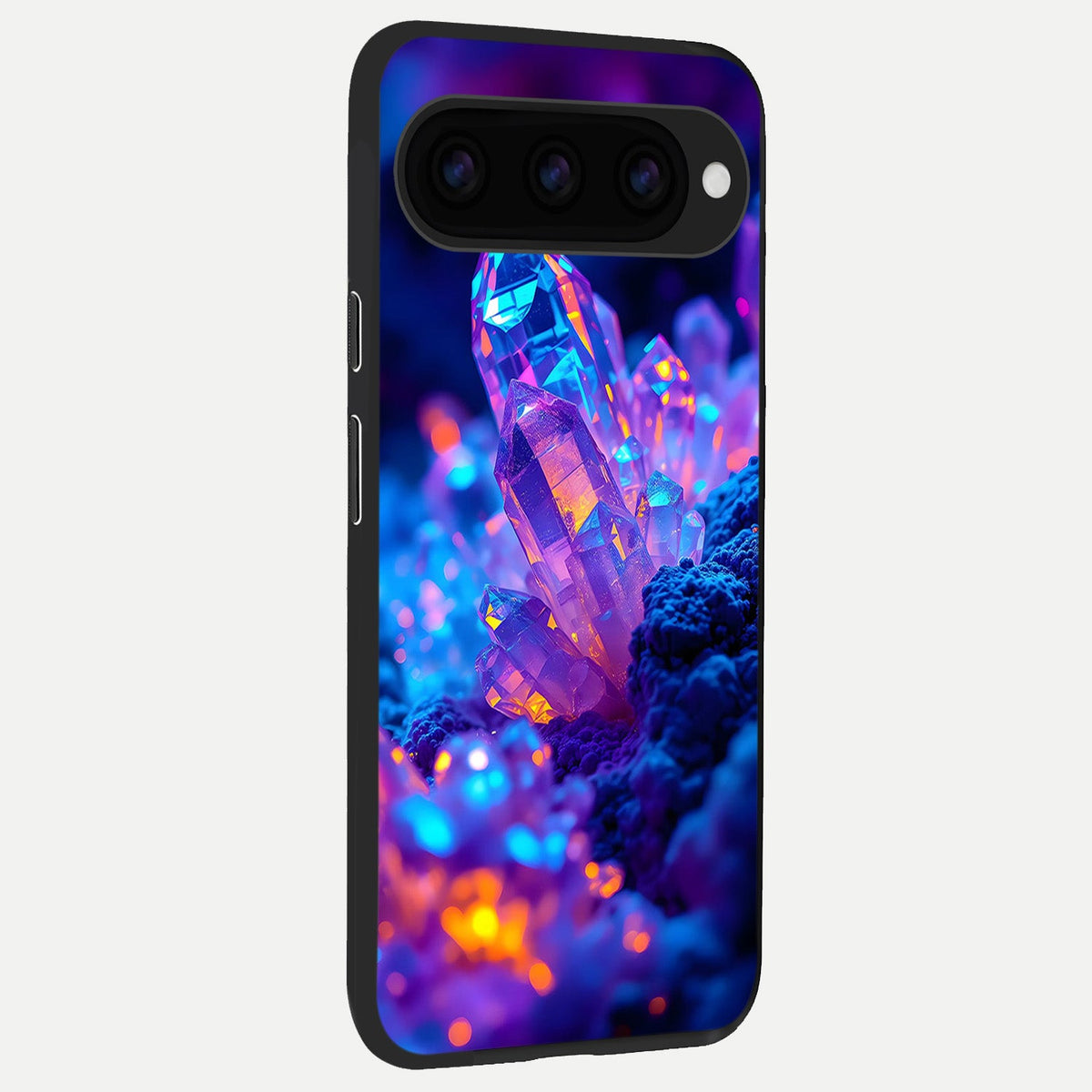  Neon Aura Shards back cover For Google Pixel 11 slim fit glass case with vibrant aesthetic design