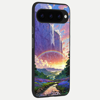  Rainbow Valley Dream back cover For Google Pixel 11 slim fit glass case with vibrant aesthetic design