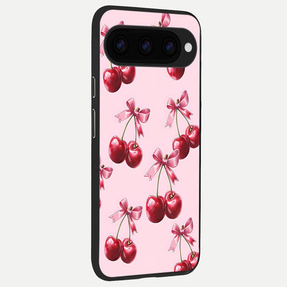  Red Bloom Skies back cover For Google Pixel 11 slim fit glass case with vibrant aesthetic design