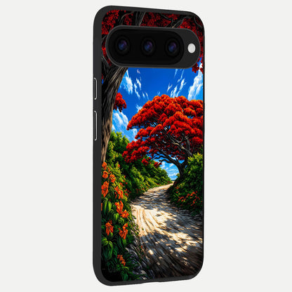  Red Eyes Pattern back cover For Google Pixel 11 slim fit glass case with vibrant aesthetic design