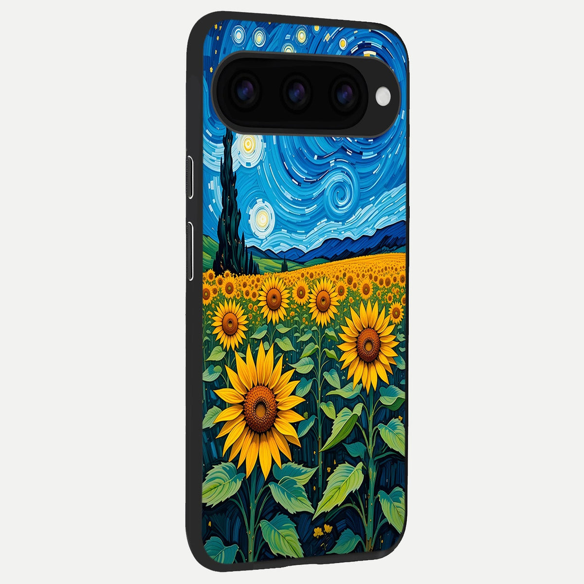  Starry Sunflower Dreams back cover For Google Pixel 11 slim fit glass case with vibrant aesthetic design