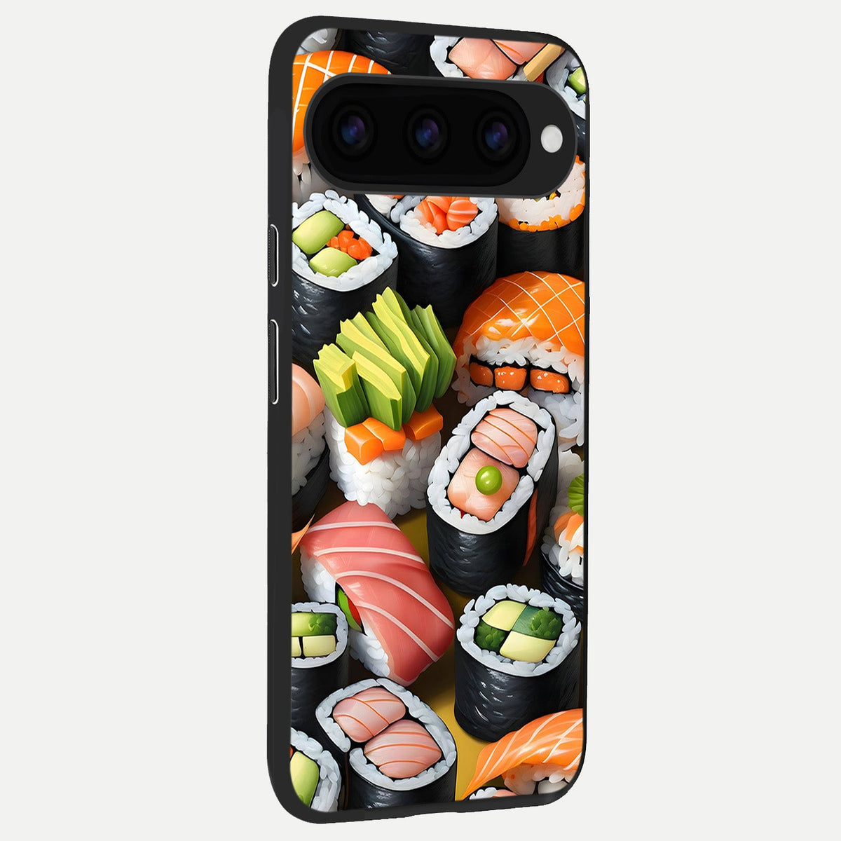  Sushi Food Pattern back cover For Google Pixel 11 slim fit glass case with vibrant aesthetic design