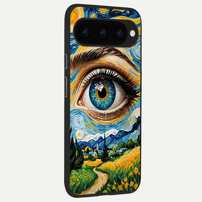  Van Gogh Eye back cover For Google Pixel 11 slim fit glass case with vibrant aesthetic design