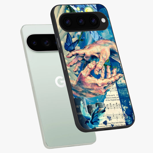  Aesthetic Divider phone case For Google Pixel 11 Pro showing premium glass back cover with detailed artwork