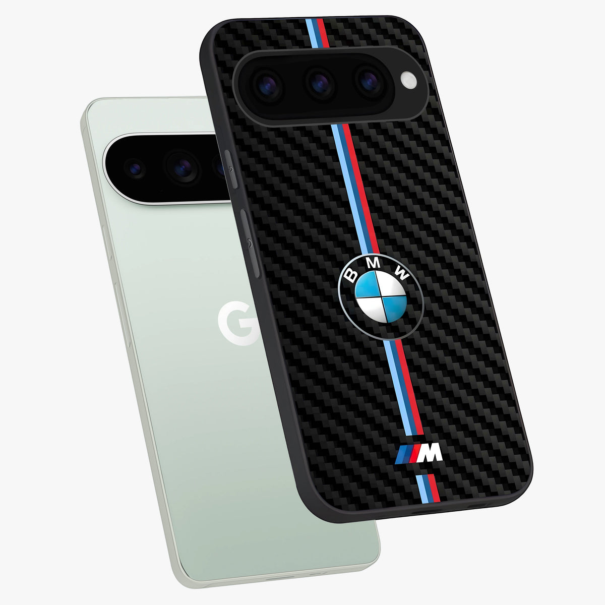  BMW Pattern phone case For Google Pixel 11 Pro showing premium glass back cover with detailed artwork