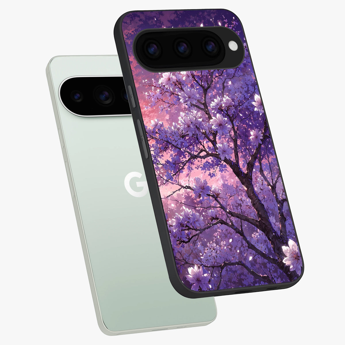  Blossom Tree phone case For Google Pixel 11 Pro showing premium glass back cover with detailed artwork