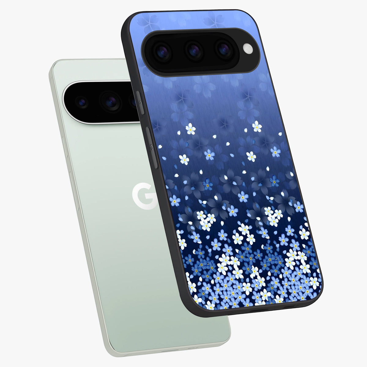  Blue Starry phone case For Google Pixel 11 Pro showing premium glass back cover with detailed artwork