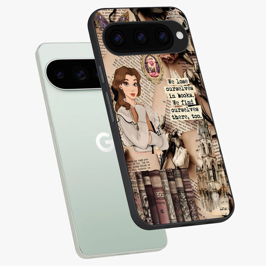  Bookish Dream World phone case For Google Pixel 11 Pro showing premium glass back cover with detailed artwork