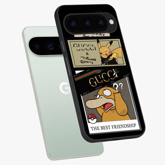  Cartoon Brand Play Mashup phone case For Google Pixel 11 Pro showing premium glass back cover with detailed artwork