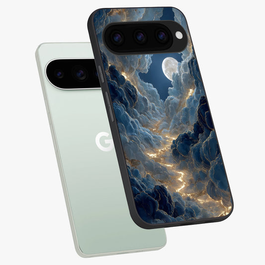  Celestial Cloud Road phone case For Google Pixel 11 Pro showing premium glass back cover with detailed artwork
