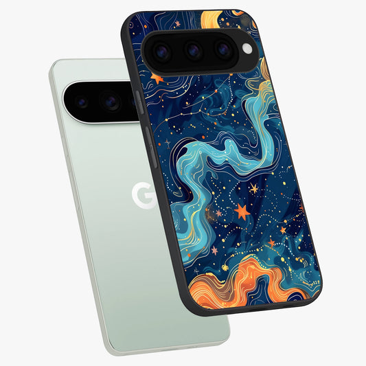  Celestial Dream Flow phone case For Google Pixel 11 Pro showing premium glass back cover with detailed artwork
