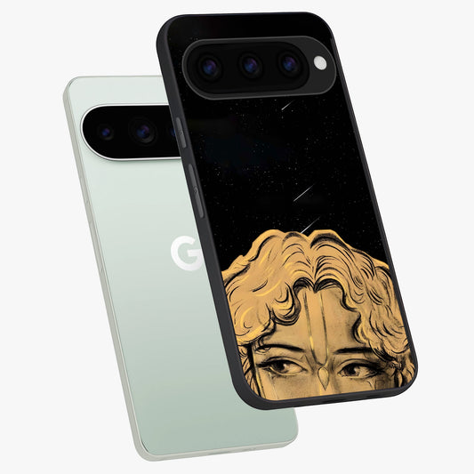 Celestial Gods Plan phone case For Google Pixel 11 Pro showing premium glass back cover with detailed artwork