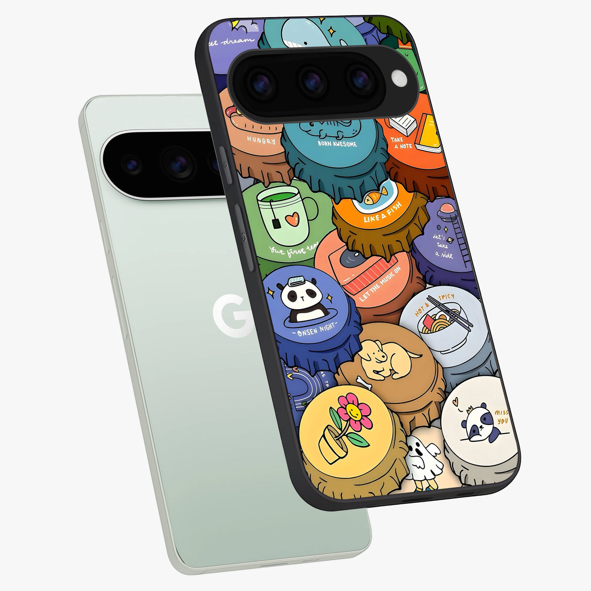  Coins Patterns phone case For Google Pixel 11 Pro showing premium glass back cover with detailed artwork