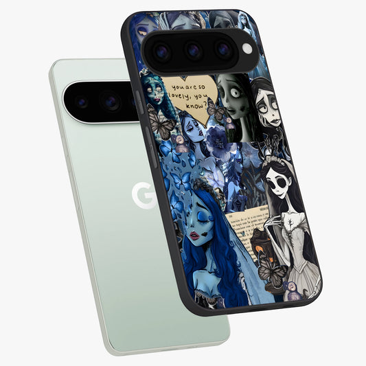  Corpse Bride Posters phone case For Google Pixel 11 Pro showing premium glass back cover with detailed artwork