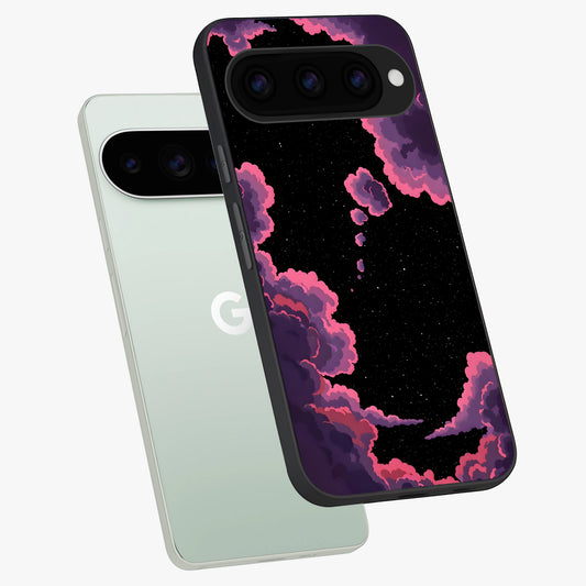  Cosmic Cloud Journey phone case For Google Pixel 11 Pro showing premium glass back cover with detailed artwork