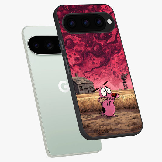  Courage Under Sky phone case For Google Pixel 11 Pro showing premium glass back cover with detailed artwork