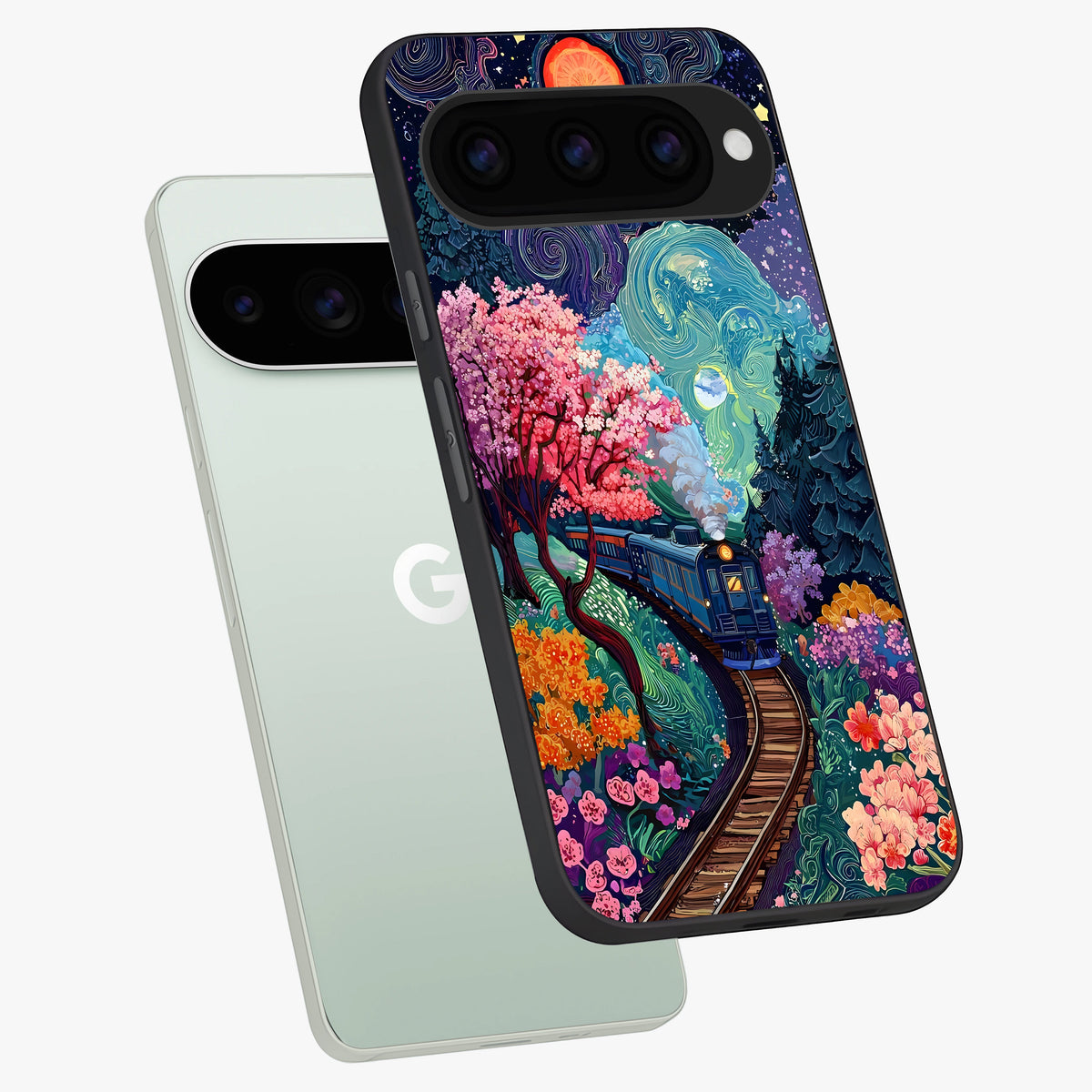  Digital Art phone case For Google Pixel 11 Pro showing premium glass back cover with detailed artwork