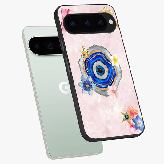  Divine Aura Bloom phone case For Google Pixel 11 Pro showing premium glass back cover with detailed artwork