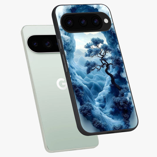 Frozen Serenity Gate phone case For Google Pixel 11 Pro showing premium glass back cover with detailed artwork