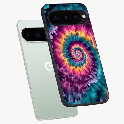  Galactic Spiral Burst phone case For Google Pixel 11 Pro showing premium glass back cover with detailed artwork