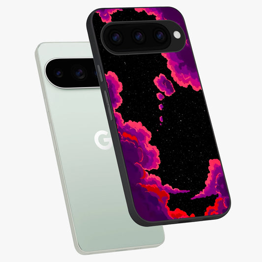  Galaxy Dream Frame phone case For Google Pixel 11 Pro showing premium glass back cover with detailed artwork