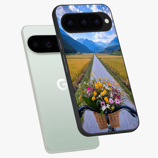 Golden Field Journey phone case For Google Pixel 11 Pro showing premium glass back cover with detailed artwork