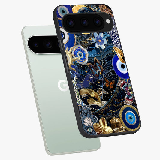  Golden Moon Magic phone case For Google Pixel 11 Pro showing premium glass back cover with detailed artwork