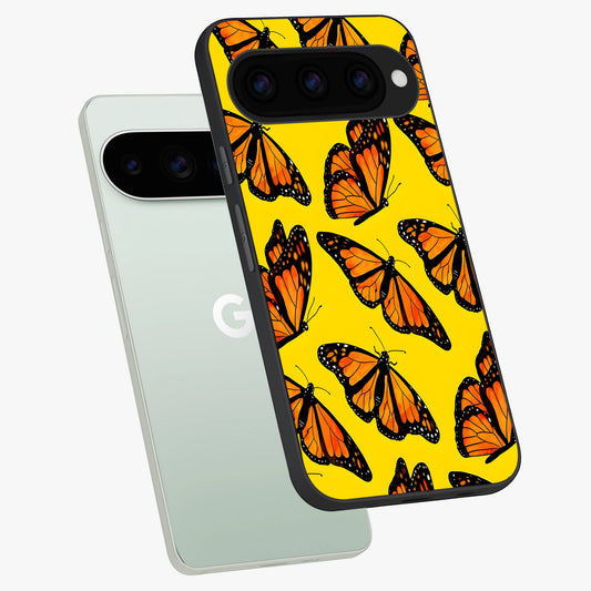  Golden Wing Flight phone case For Google Pixel 11 Pro showing premium glass back cover with detailed artwork