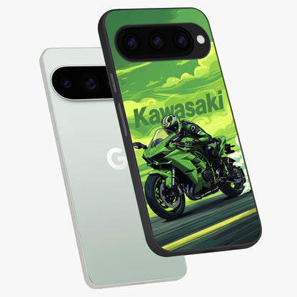  Greenery Sky phone case For Google Pixel 11 Pro showing premium glass back cover with detailed artwork