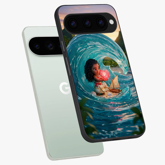  Heart of Ocean phone case For Google Pixel 11 Pro showing premium glass back cover with detailed artwork
