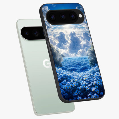  Heavenly Daisy Horizon phone case For Google Pixel 11 Pro showing premium glass back cover with detailed artwork